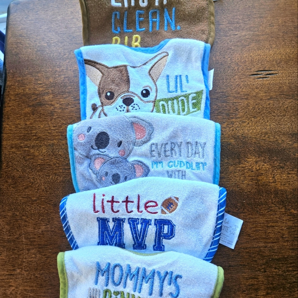 Bibs- set of 5